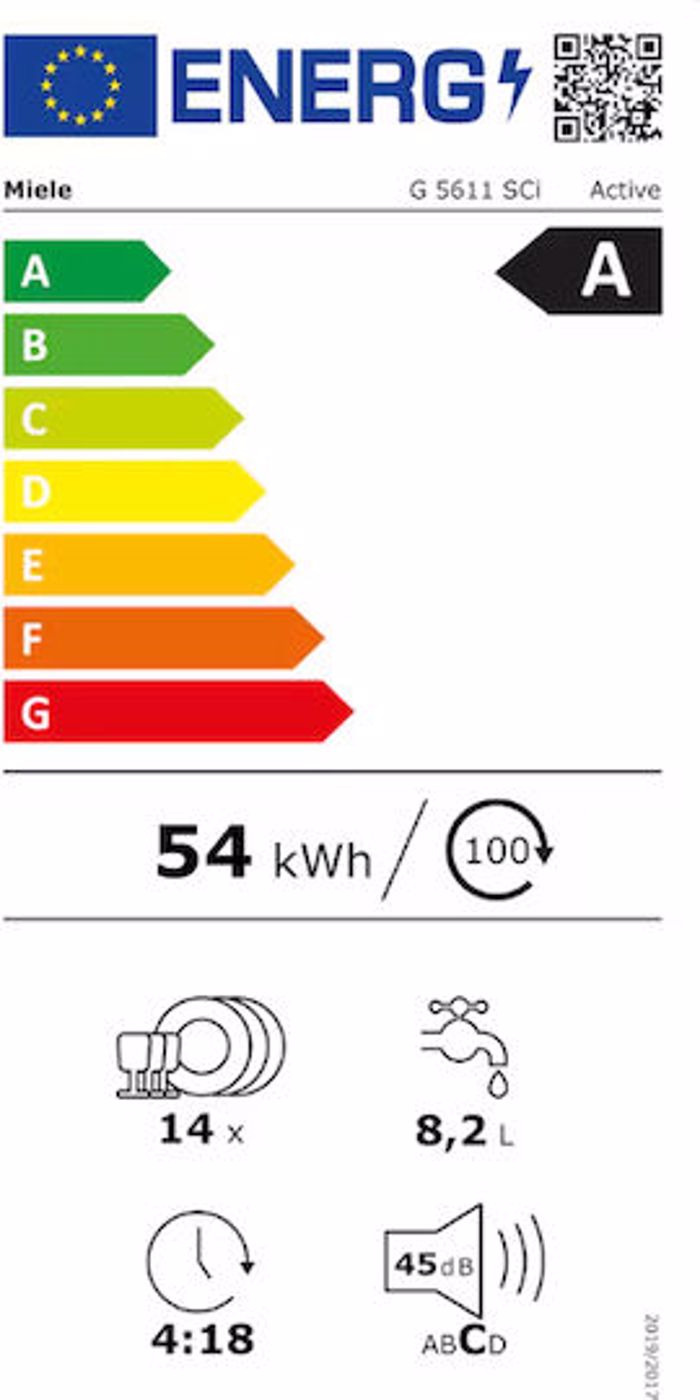 Pluntirio Piaton Miele G 5611 SCi Active Inox 60 cm A